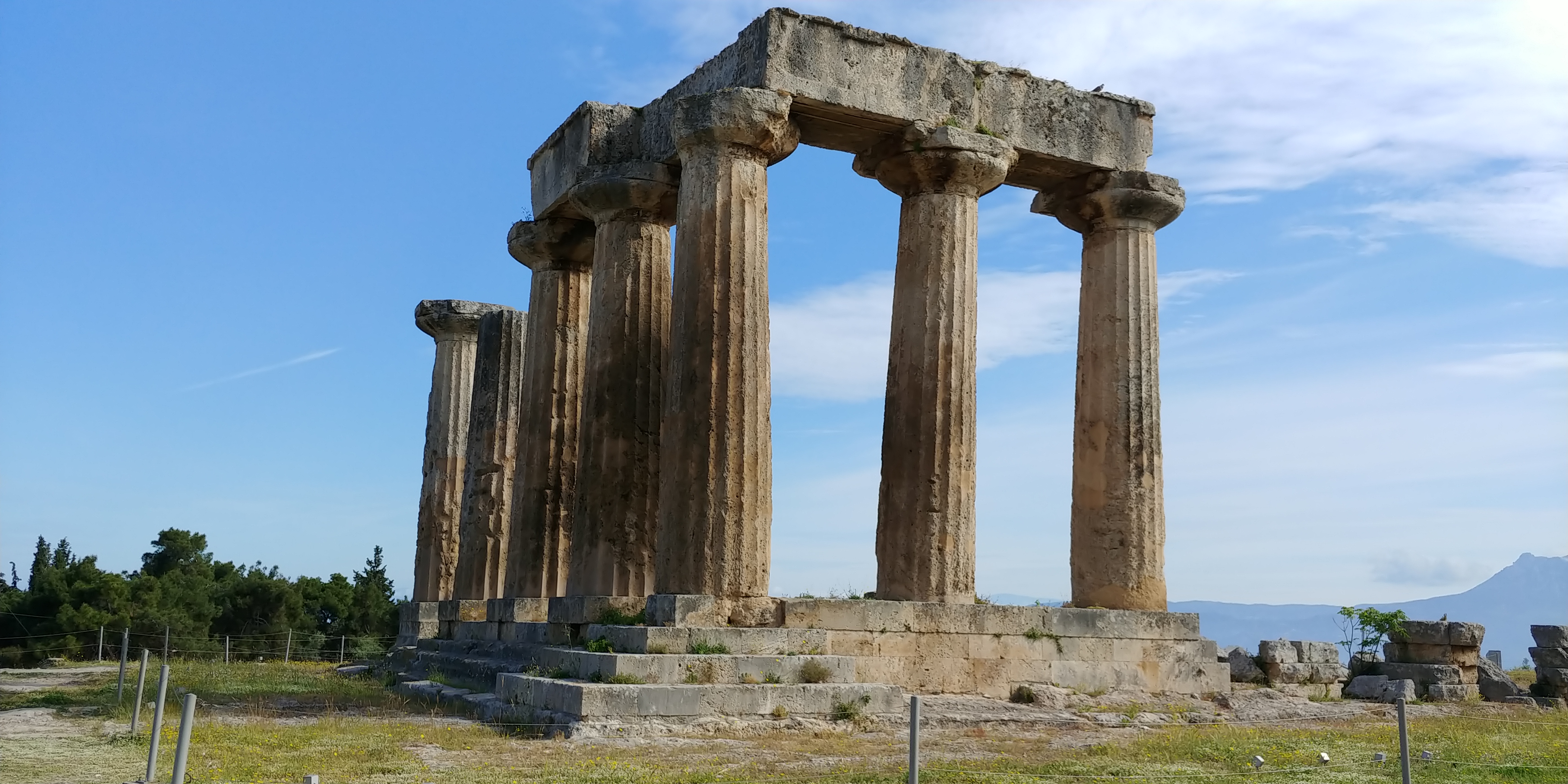 Apollo temple In Corinth, Greece