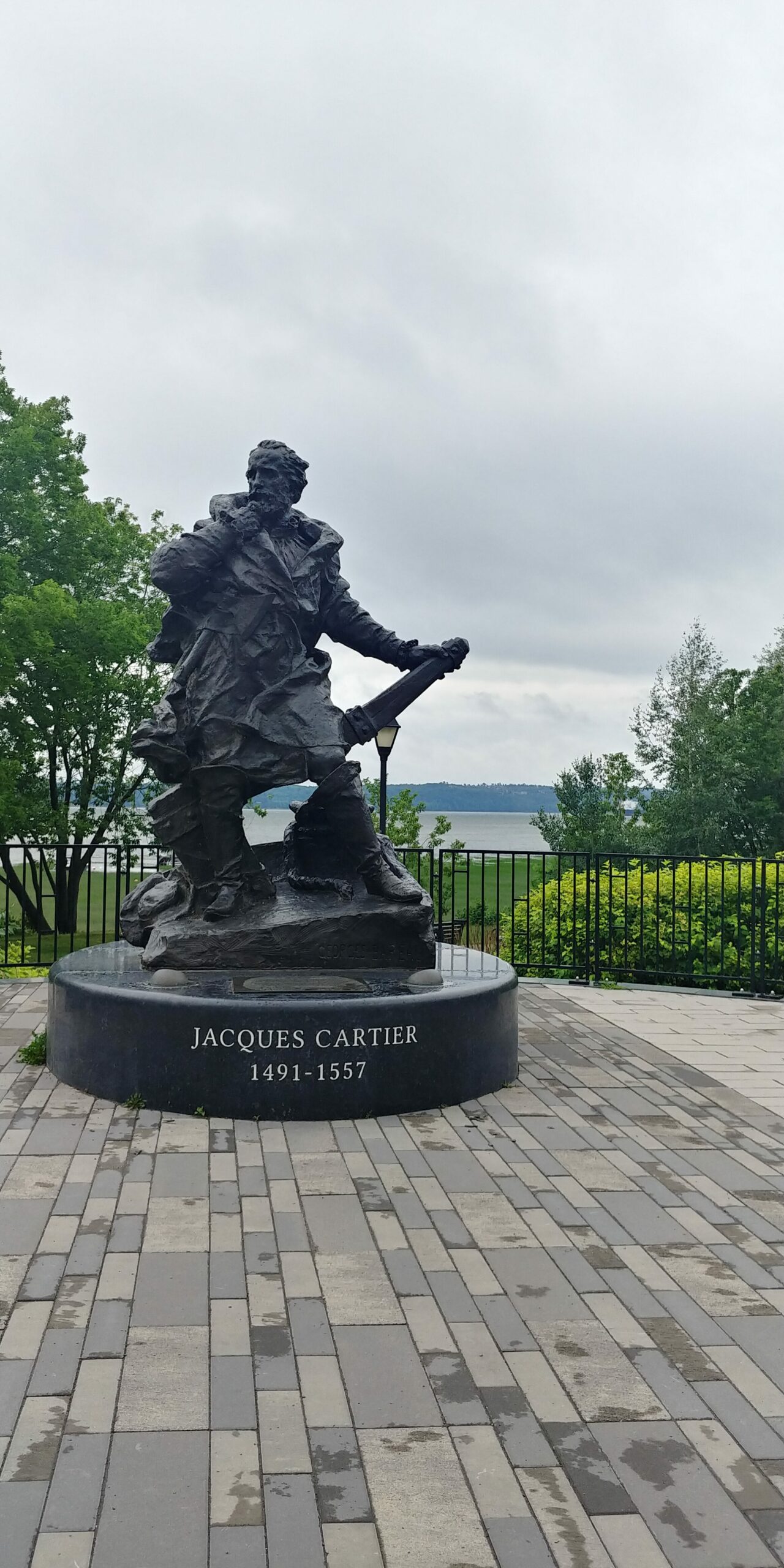 Jacques Cartier à Cap Rouge ou il aurait apparemment fait son premier campement.