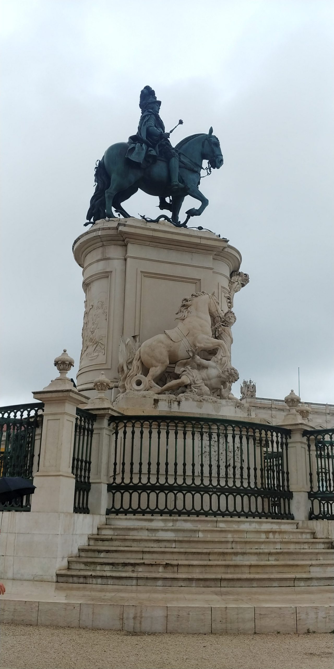 Statue équestre du roi Joseph 1ier (Dom José) sur la Place du commerce